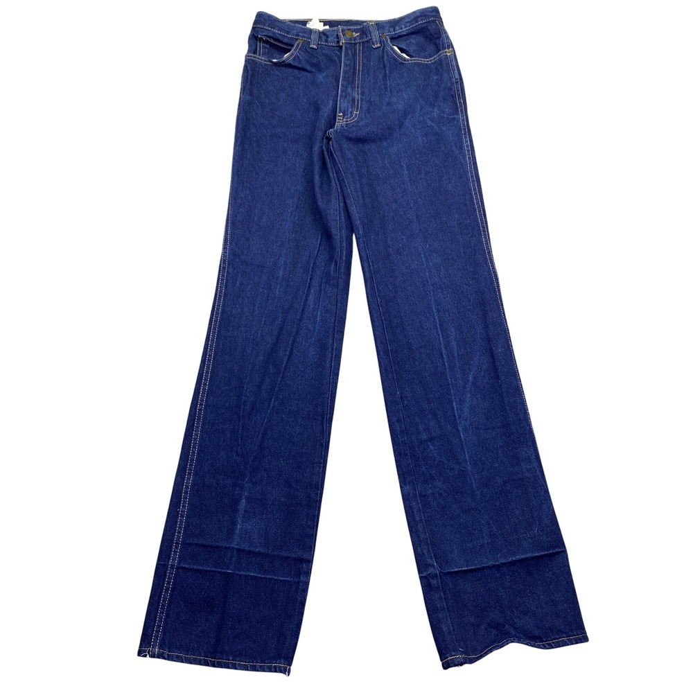 VTG Calvin Klein High Rise Straight Leg‎ Jeans Dark Wash Blue USA Union Sz 32